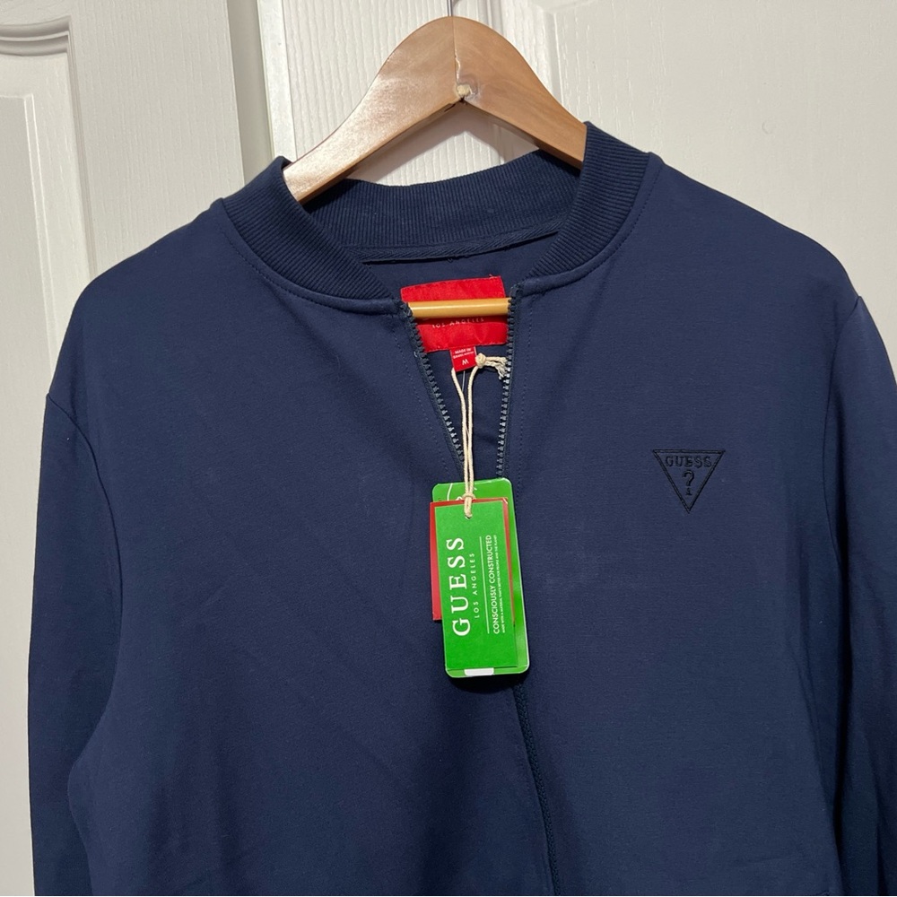 GUESS Navy Blue Zip-Up Jacket NWT